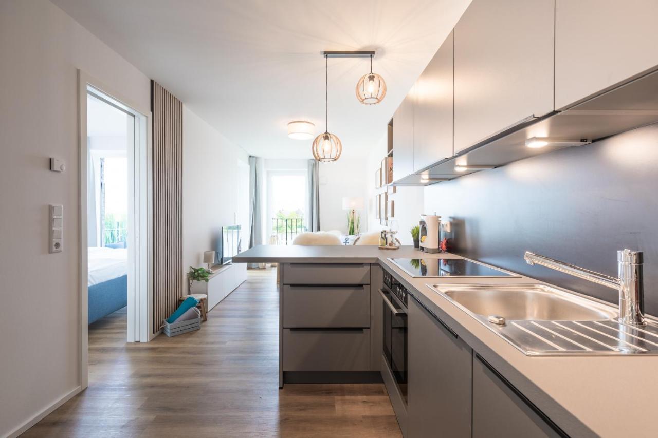 Apartment N14 Direkt Am Nordseedeich Mit Blick Auf Den See Nordstrand Exterior foto